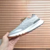 Brunello Cucinelli Knit Runners Men's Grey Suede Sneaker