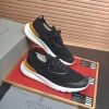 Brunello Cucinelli Knit Runners Men's Black Suede
