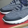 Brunello Cucinelli Navy Knit Sneaker with High-Gloss Suede