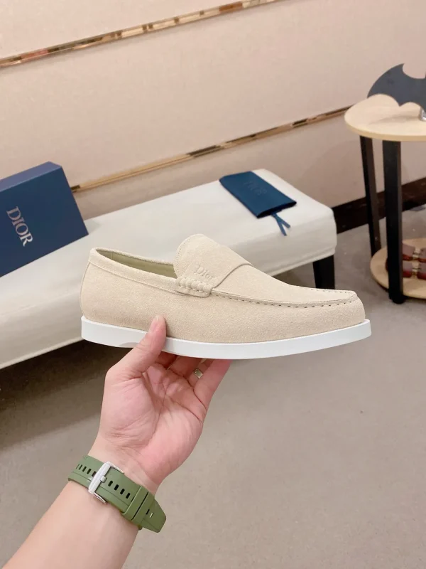 Dior Granville Men's Beige Suede Loafer - Sculptural Eleganc