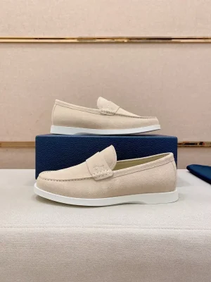 Dior Granville Men's Beige Suede Loafer - Sculptural Eleganc