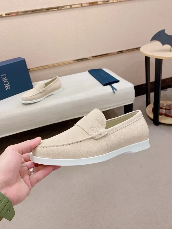 Dior Granville Men's Beige Suede Loafer - Sculptural Eleganc