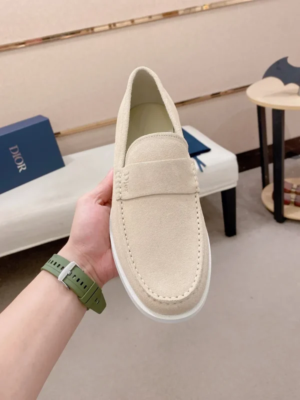Dior Granville Men's Beige Suede Loafer - Sculptural Eleganc