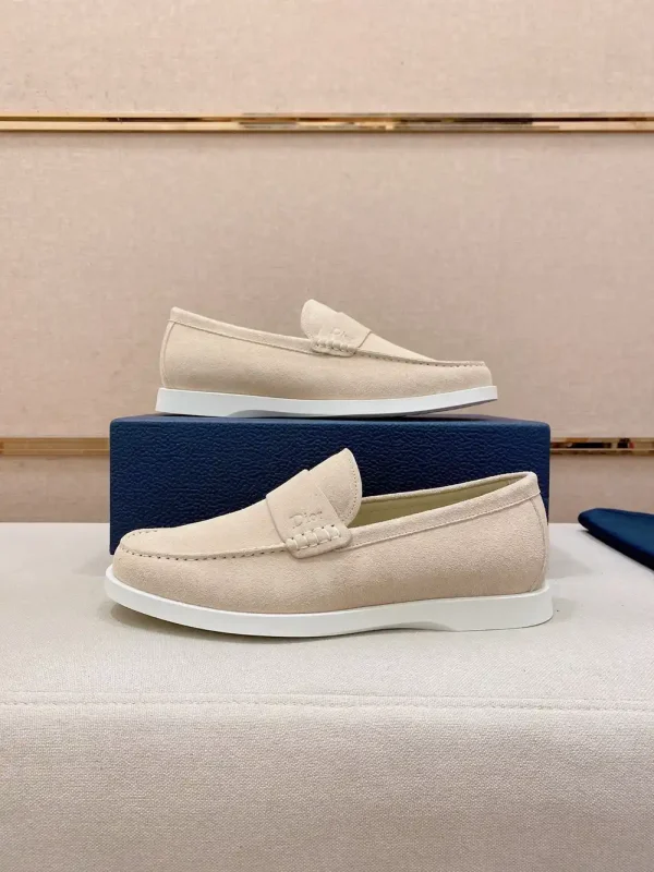 Dior Granville Men's Beige Suede Loafer - Sculptural Eleganc