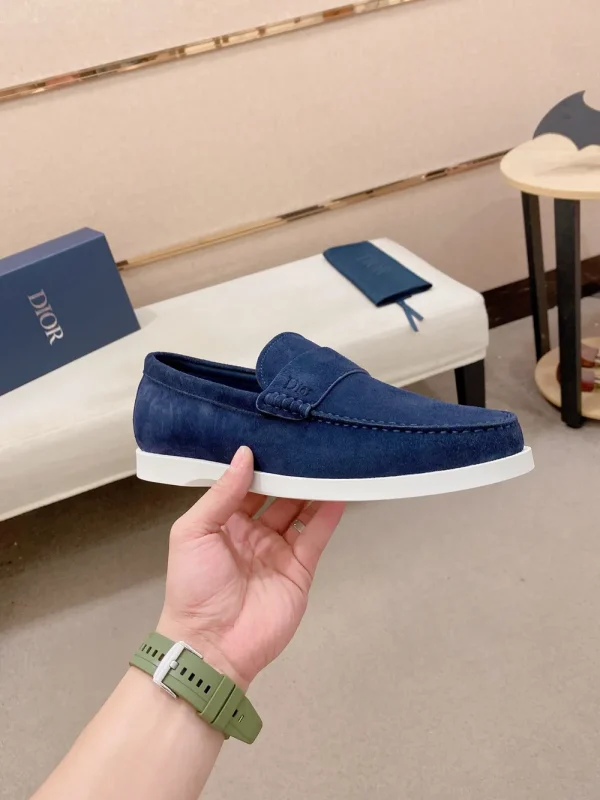 Dior Granville Men's Loafer - Deep Blue Suede