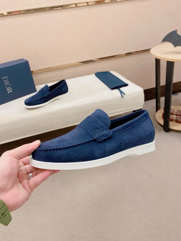 Dior Granville Men's Loafer - Deep Blue Suede