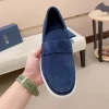 Dior Granville Men's Loafer - Deep Blue Suede
