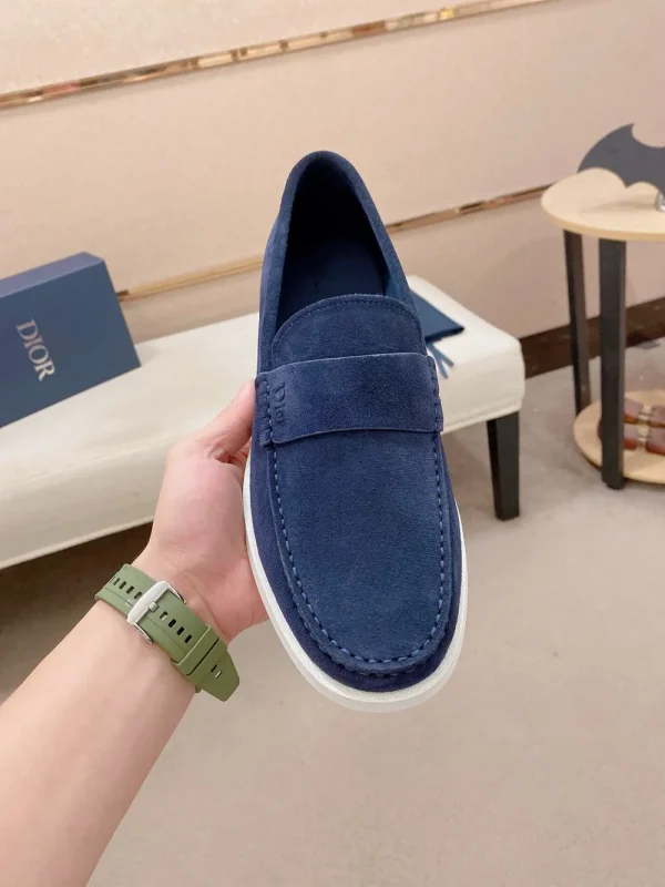Dior Granville Men's Loafer - Deep Blue Suede