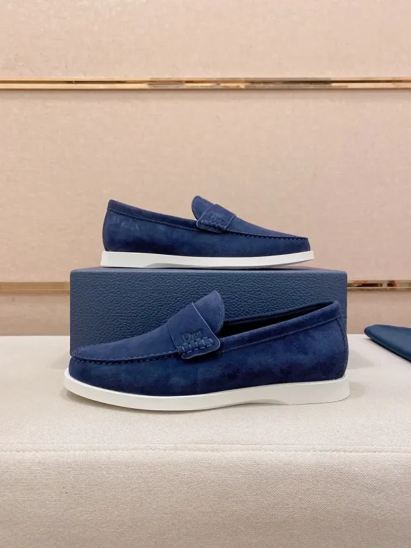 Dior Granville Men's Loafer - Deep Blue Suede