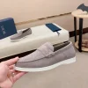 Dior Granville Gray Suede Loafers - Artful Design