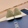 Dior Men's Olive Suede Penny Loafer - Artistic Design