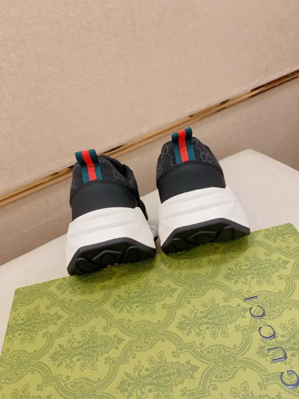 Gucci G75 Men's Black Suede Sneaker - Suede & Lambskin