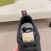 Gucci G75 Men's Black Suede Sneaker - Suede & Lambskin