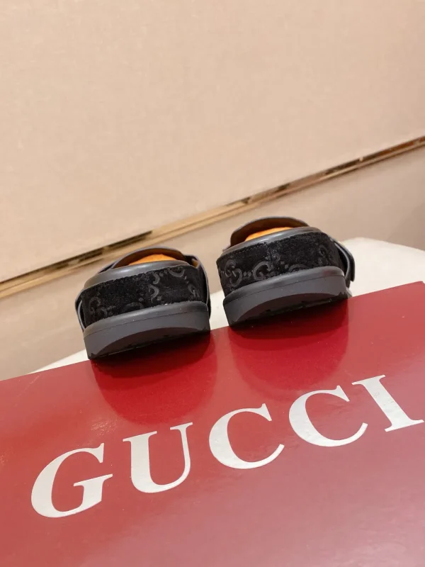 Gucci Horsebit Men's Blue GG Denim Mule