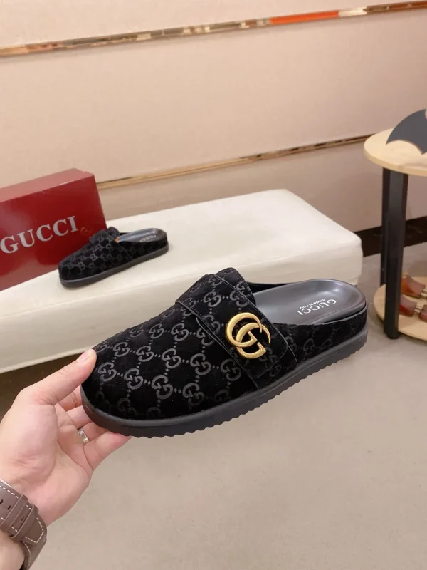 Gucci Horsebit Beige Suede Slide - Unique Color Splicing