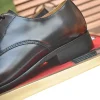 Gucci Men's Black Leather Derby with Cowhide Lining