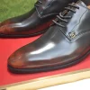 Gucci Men's Black Leather Derby with Cowhide Lining