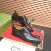 Gucci Men's Black Leather Derby with Cowhide Lining
