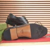 Gucci Men's Black Leather Derby with Cowhide Lining