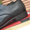 Gucci Men's Black Leather Logo Oxfords