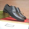 Gucci Men's Black Leather Logo Oxfords