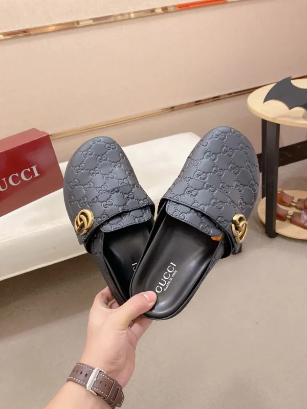 Gucci Men's GG Suede Slide with Foam Outsole
