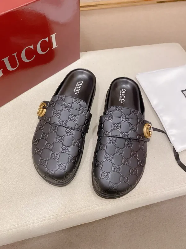 Gucci Men's GG Suede Slide with Foam Outsole