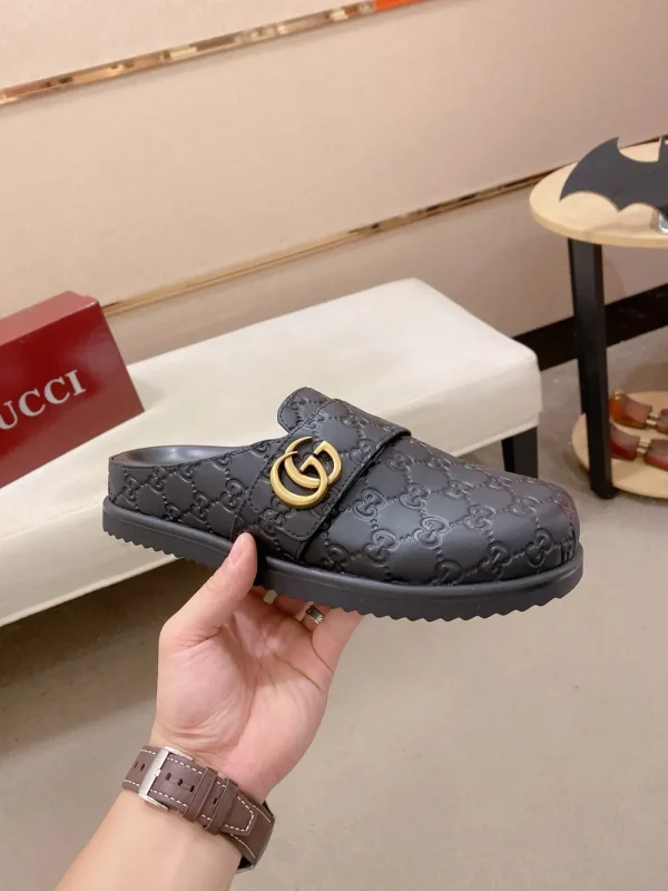 Gucci Men's GG Suede Slide with Foam Outsole