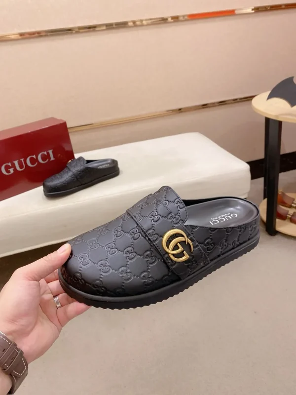 Gucci Men's GG Suede Slide with Foam Outsole