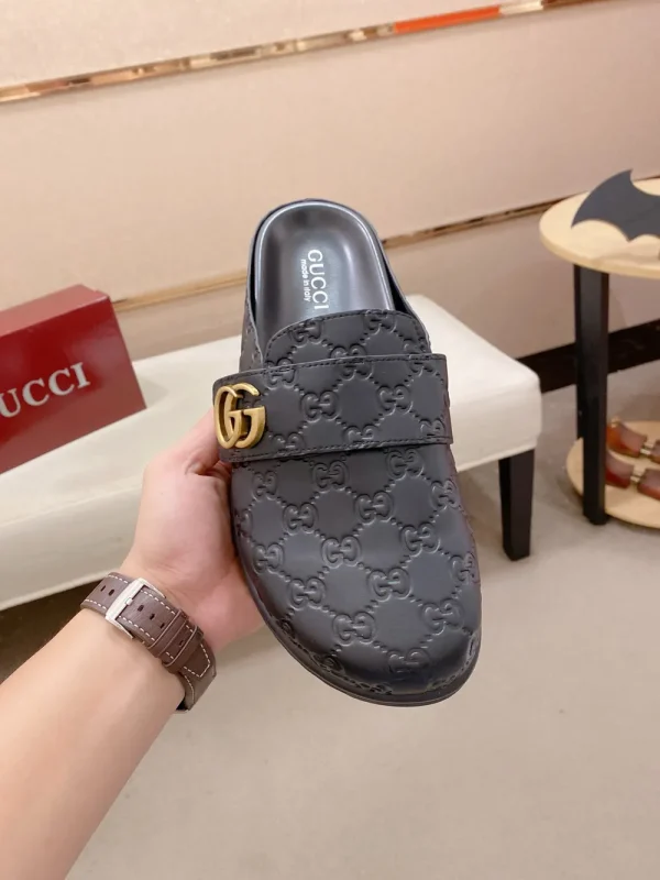 Gucci Men's GG Suede Slide with Foam Outsole