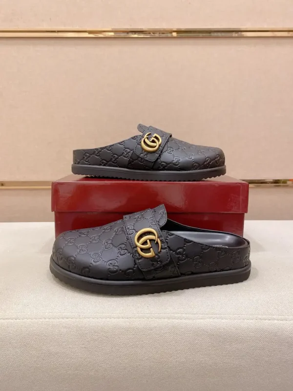 Gucci Men's GG Suede Slide with Foam Outsole