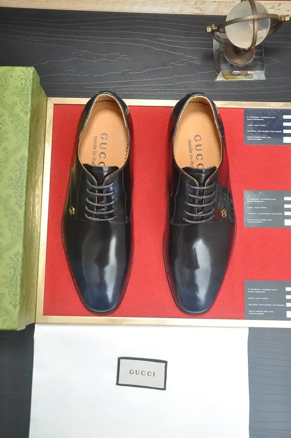 Gucci Men's Leather Logo Oxford - European Craft