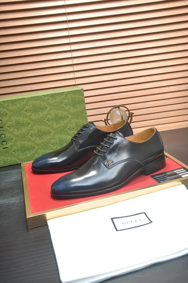 Gucci Men's Leather Logo Oxford - European Craft