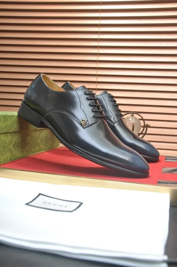 Gucci Men's Leather Logo Oxford - European Craft