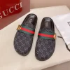Gucci New Sol Mule Men's Black Canvas Slides