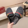 Gucci New Sol Mule Men's Black Canvas Slides
