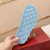 Gucci New Sol Mule Men's Slides - Blue Canvas