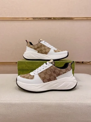 Gucci Rhyton Men's Beige Canvas Sneaker - Unique Design