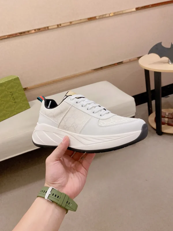 Gucci Run Men's White Leather Sneaker - Original Cowhide