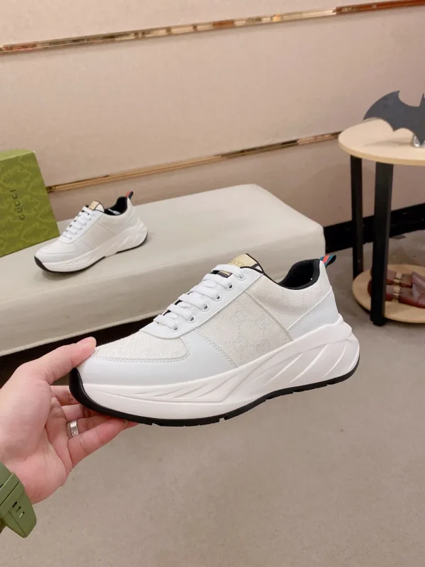 Gucci Run Men's White Leather Sneaker - Original Cowhide