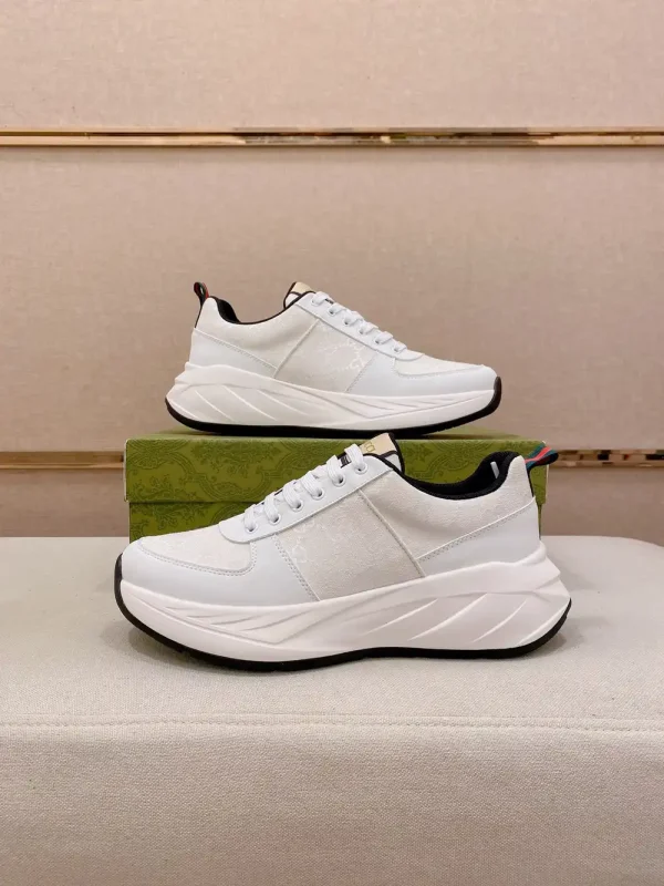 Gucci Run Men's White Leather Sneaker - Original Cowhide