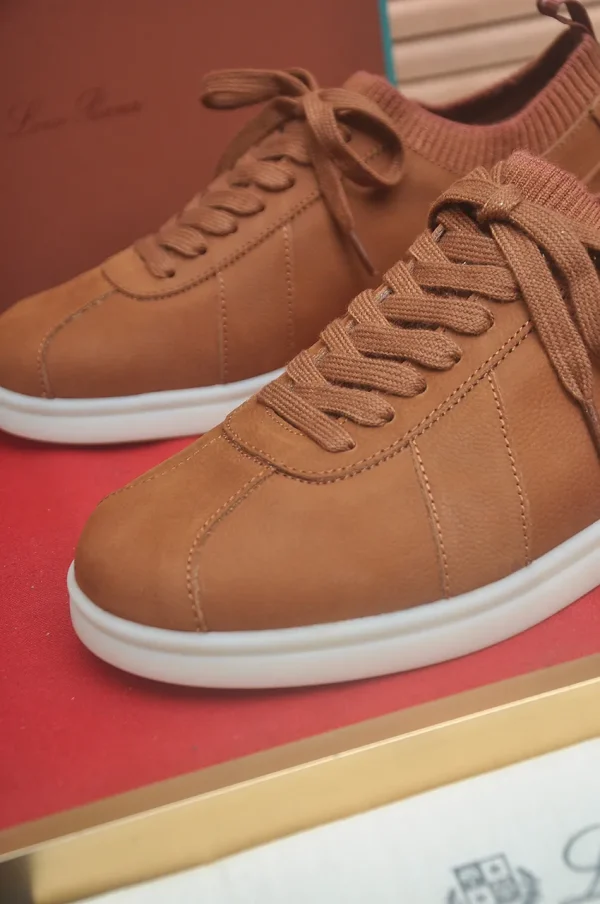 Loro Piana Camel Cashmere Men's Sneakers