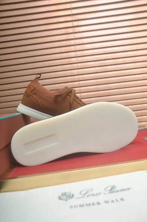 Loro Piana Camel Cashmere Men's Sneakers