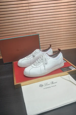Loro Piana Soho 2.0 Men's White Leather Sneaker