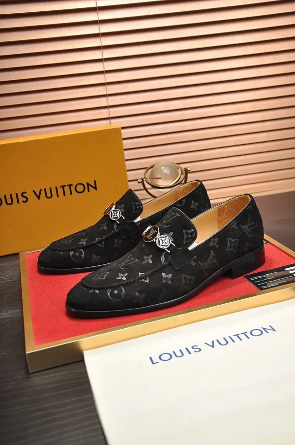Louis Vuitton Major Loafer Men's Black Leather