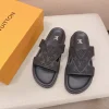 Louis Vuitton Oasis Mule Black Leather Slide