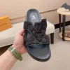 Louis Vuitton Oasis Mule Black Leather Slide