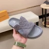 Louis Vuitton Oasis Mule Men's Grey Leather Slide