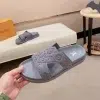 Louis Vuitton Oasis Mule Men's Grey Leather Slide