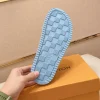 louis-vuitton-oasis-mule-mens-blue-slide-sole-view Louis Vuitton Oasis Mule Men's Blue Leather Slide